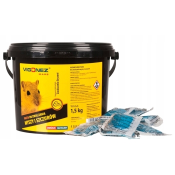 VIGONEZ pasta 1,5 kg met difenacoum tegen ratten en muizen