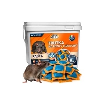 No Pest® Brodifacoum pindapasta tegen ratten en muizen – 6 kg