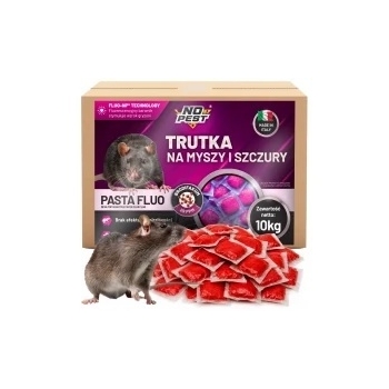 No Pest® Brodifacoum fluorescerende lokaaspasta tegen muizen en ratten – 10 kg