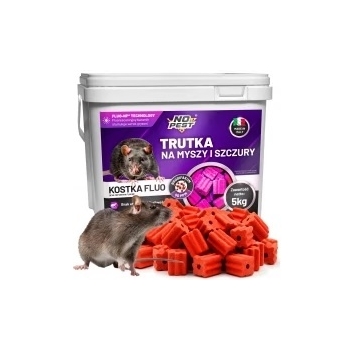 No Pest® Brodifacoum fluorescerende lokaasblokken tegen ratten en muizen – 5 kg