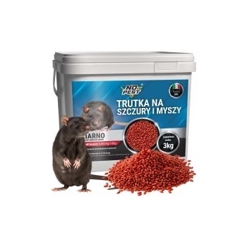 No Pest® Brodifacoum rood lokaasgraan tegen ratten en muizen – 3 kg
