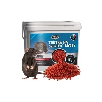No Pest® Brodifacoum rood lokaasgraan tegen ratten en muizen – 5 kg