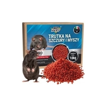 No Pest® Brodifacoum rood lokaasgraan tegen ratten en muizen – 10 kg
