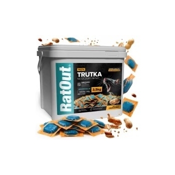 RatOut® Brodifacoum pindapasta – emmer 3,5 kg
