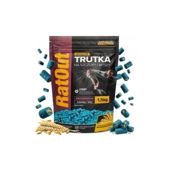 RatOut® Brodifacoum granulaat / pellets – zak 1,5 kg