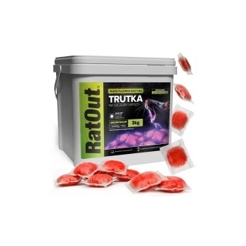 RatOut® Brodifacoum fluorescerende lokaaspasta – emmer 3 kg