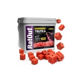 RatOut® Brodifacoum MaX Power fluoreszierende Köderblöcke – emmer 4,5 kg