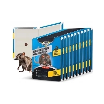 10× grote No Pest lijmval voor ratten, muizen en knaagdieren 40 × 25 cm