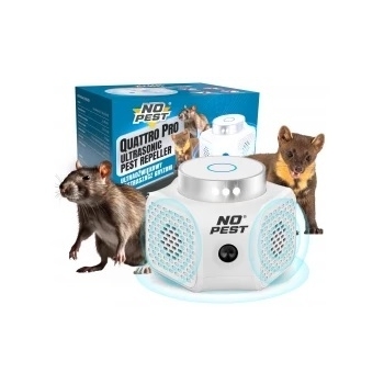 No Pest® Quattro Pro ultrasone verjager tegen muizen, ratten en knaagdieren