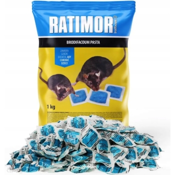 RATIMOR Fresh Bait 1 kg pasta met brodifacoum 29 ppm tegen ratten en muizen