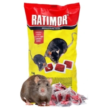 RATIMOR Fresh Bait 1 kg pasta met bromadiolon tegen ratten en muizen